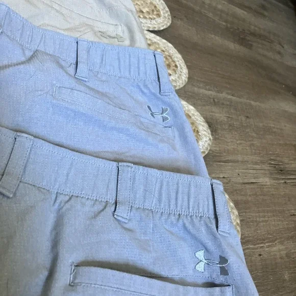 Lot of 5 Under Armour Heat Gear Polyester 10" Inseam Chino Golf Shorts Men's 40 - Picture 8 of 10